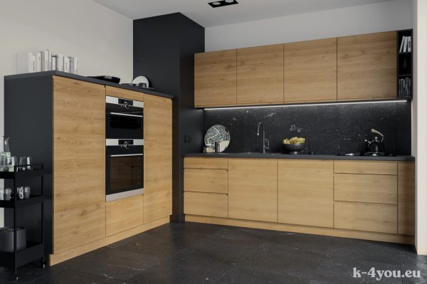 BARCELONA - Modular Kitchen (wood effect, laminate)