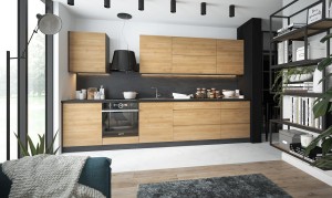 BARCELONA - Modular Kitchen (wood effect, laminate)