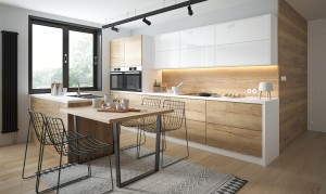 BARCELONA - Modular Kitchen (wood effect, laminate)