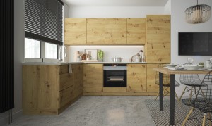 LISBON - Modular Kitchen (wood effect, laminate)
